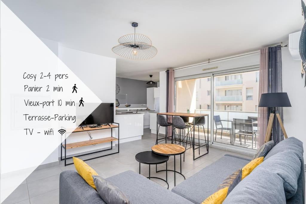 Panier, Major, Appartement De 47 M2, Parking Et Terrasse Marseilles Exterior foto